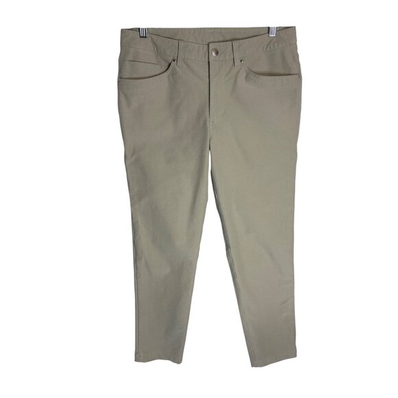 Lululemon Men's ABC Slim-Fit Pant 34" *Utilitech Raw Linen-sz 31 - Picture 1 of 12